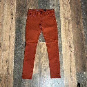 Adriano Goldshmied The Legging Ankle Super Skinny Ankle Size 27 Orange NWOT!